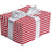 Gift Wrap - Red Dot & Stripe Matte (Recycled Fiber) - Mac Paper Supply