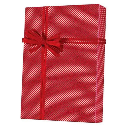 Gift Wrap - Red Swiss - Mac Paper Supply