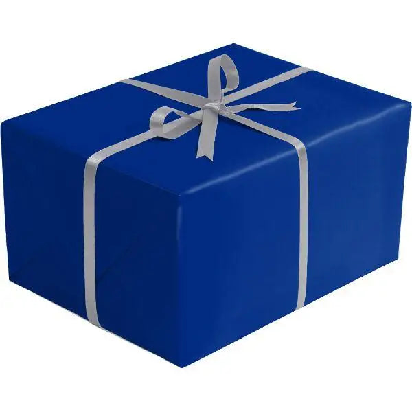 Gift Wrap - Royal & Silver Kraft - Mac Paper Supply