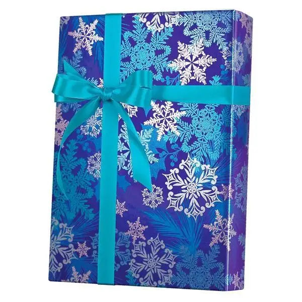 Christmas Snowflakes Gift Wrap, 24x417' Counter Roll