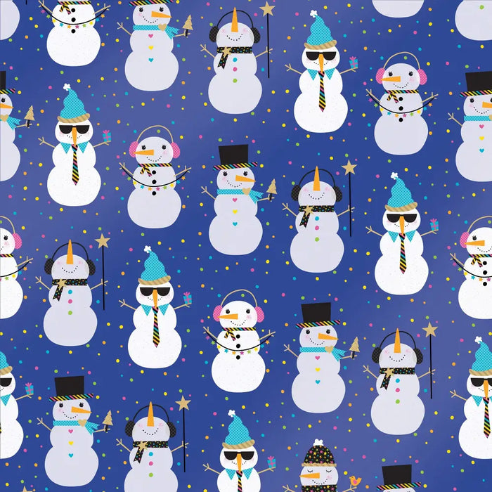 Gift Wrap - Snowman Party (Recycled Fiber) - QR 24 x 208 ft.