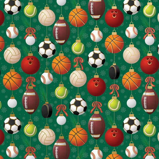Gift Wrap - Sports Ornaments (100% Recycled) - XB686.24.208