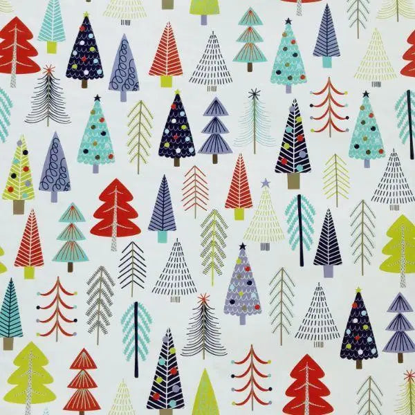 Gift Wrap - Tinsel Trees (Recycled Fiber) - Mac Paper Supply