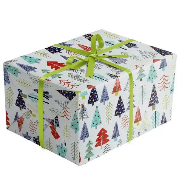 Gift Wrap - Tinsel Trees (Recycled Fiber) - Mac Paper Supply
