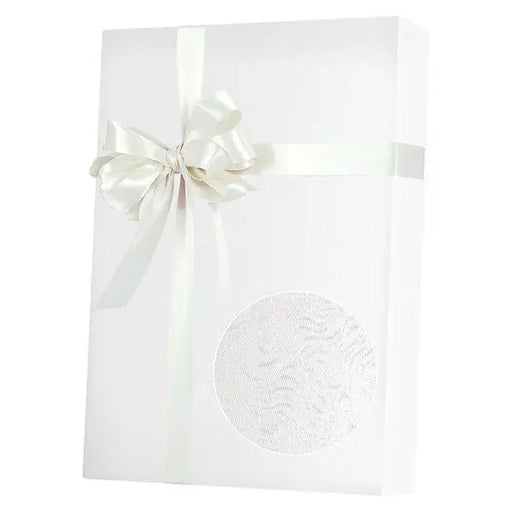 Gift Wrap - White Grain (Embossed) - Mac Paper Supply