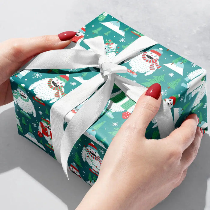 Gift Wrap - Yeti for the Holidays (Recycled Fiber) - QR 24 x