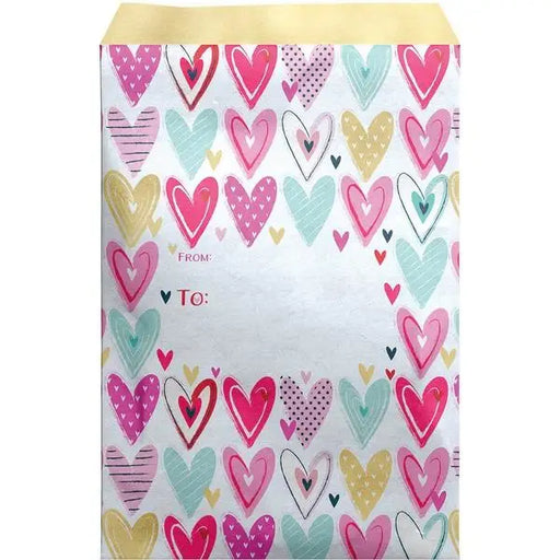 Large - Mailing Envelope - Pretty Hearts - BLY401