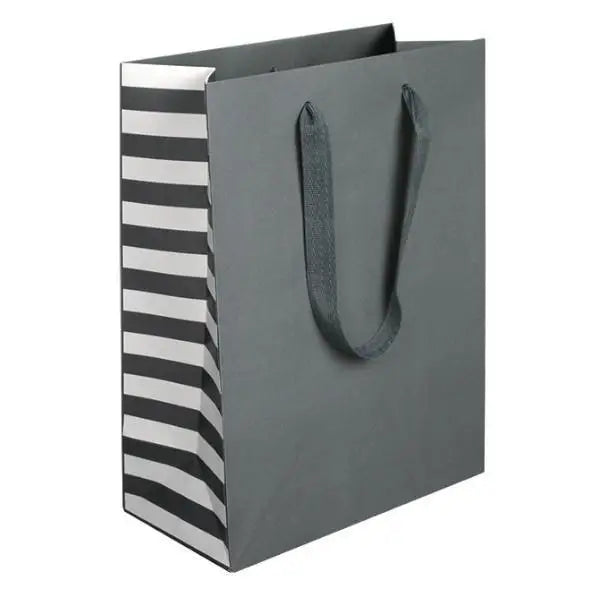 Manhattan Stripe Bags with Twill Handles - Mac Paper Supply