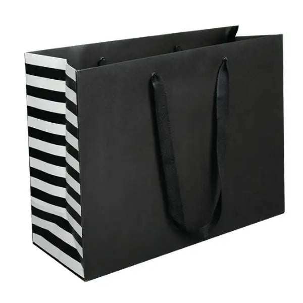 Manhattan Stripe Bags with Twill Handles - Mac Paper Supply