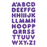 Prismatic Stickers - Alphabet - Purple