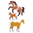 Prismatic Stickers - Animals - Horses - BS7063