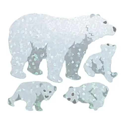 Prismatic Stickers - Animals - Polar Bears - BS7207