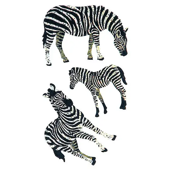 Prismatic Stickers - Animals - Zebras - BS7147