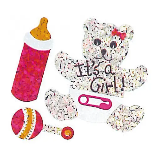 Prismatic Stickers - Baby - It’s a Girl / Teddy - BS7160