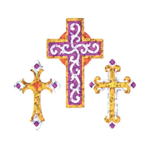Prismatic Stickers - Christian - Crosses - BS7290