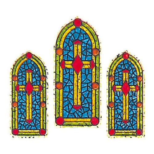 Prismatic Stickers - Christian - Stained Glass Windows - 