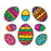 Prismatic Stickers - Easter - Mini Easter Eggs W/ Outline - 