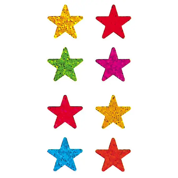 Prismatic Stickers - Education - Mini Stars / Multicolor - 