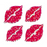 Prismatic Stickers - Hearts / Valentines - Mini Lips - 