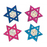 Prismatic Stickers - Judaic - Mini Stars of David - BS7584