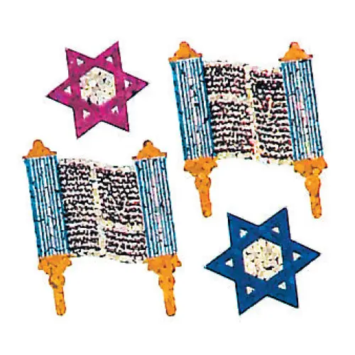 Prismatic Stickers - Judaic - Mini Torahs - BS7590