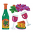 Prismatic Stickers - Just For Fun - Wine / Glasses / Grapes 