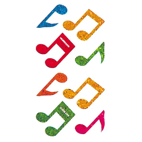 Prismatic Stickers - Music / Dance - Mini Musical Notes / 