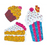 Prismatic Stickers - Party - Ice Cream Soda and Cake - 