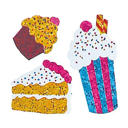 Prismatic Stickers - Party - Ice Cream Soda and Cake - 
