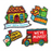 Prismatic Stickers - Party - Just Moved - BS7282