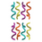 Prismatic Stickers - Party - Mini Streamers / Teal & Purple 