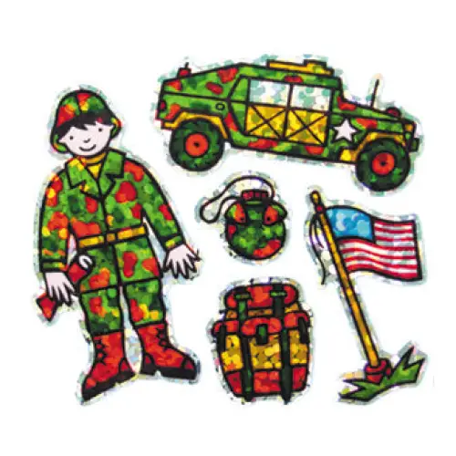 Prismatic Stickers - Professions - Mini Military Soldier - 