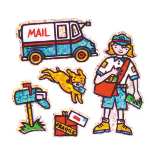 Prismatic Stickers - Professions - Mini Postal Worker - 