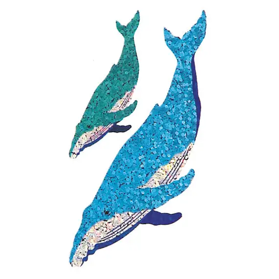 Prismatic Stickers - Sea Life - Humpback Whales - BS7045