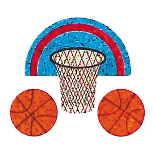 Prismatic Stickers - Sports - Mini Basketball - BS7139
