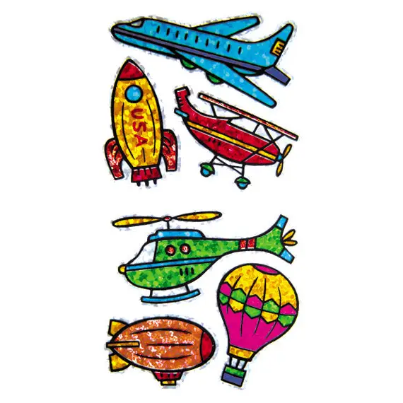 Prismatic Stickers - Travel / Space - Flying Machines