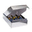 Seta Argento - 3 Bottle Box - Silver Linen Foil Embossed 11 x 3-1/2 x 13-3/8     30/ctn - Mac Paper Supply
