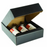 Seta Nero - 3 Bottle Box - Black Linen Embossed 11 x 3-1/2 x 13-3/8    30/ctn - Mac Paper Supply