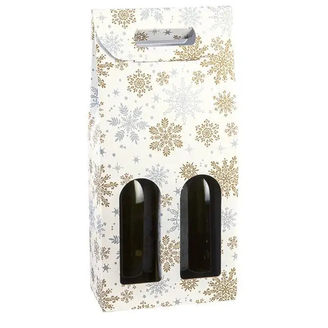 Macpaper.com - Snowflake - 2 Bottle Carrier - Linen Embossed — Mac ...