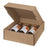 Tawny Textured Rib - 3 Bottle Box - Natural Eflute   11 x 3-1/2 x 13-3/8    30/ctn - Mac Paper Supply