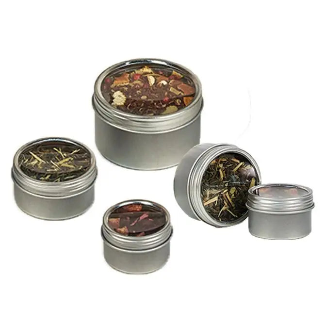 Tins with Twist Clear Lids - Mac Paper Supply