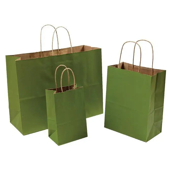 Tinted Kraft Shopping Bags - Mac Paper Supply