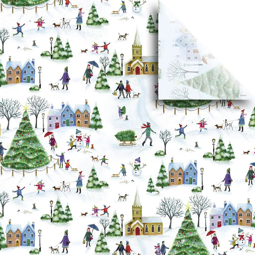 Tissue - Printed - Christmas Village - BXPT607
