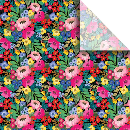 Tissue - Printed - Floral Burst - Retail 6 Pack (24 Sheets) 