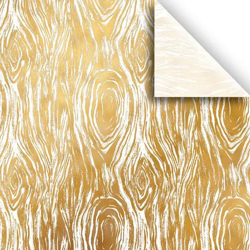 Tissue - Printed - Golden Wood Grain - Retail 6 Pack (24 