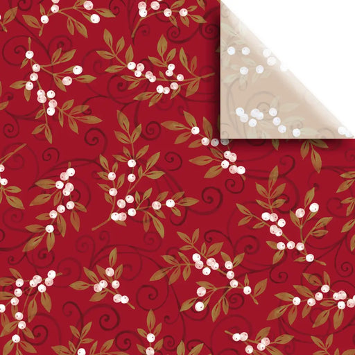 Tissue - Printed - Holiday Floral - BXPT538