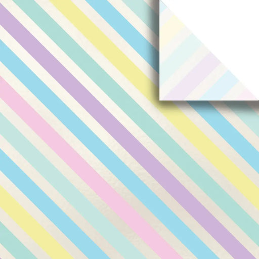 Tissue - Printed - Pastel Stripe - Retail 6 Pack (24 Sheets)