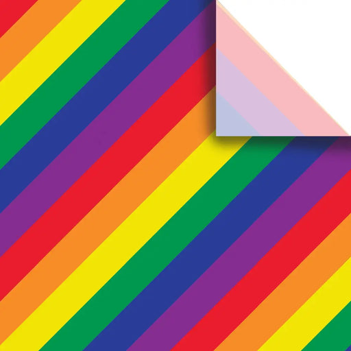 Tissue - Printed - Rainbow Stripe - Retail 6 Pack (24 