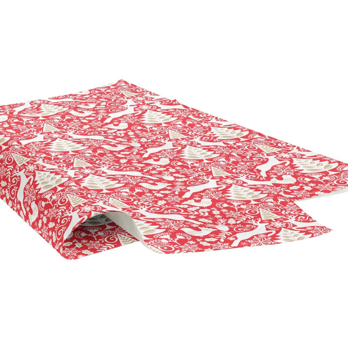 Tissue - Printed - Red Scandinavian - BXPT691