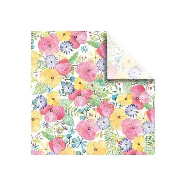 Tissue - Printed - Watercolor Petal - Mac Paper Supply